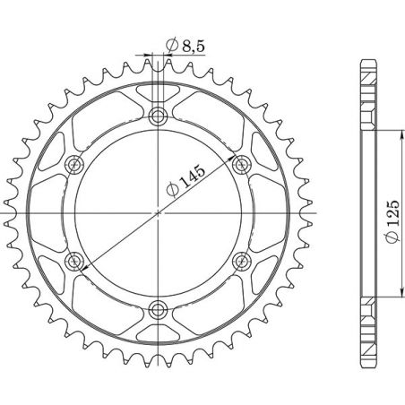 CORONA S AC P520-D44 SGR - SPROCKETS  CAGIVA W16 600 96/97