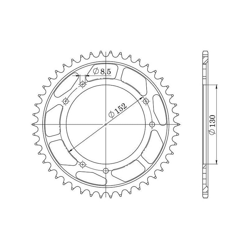CORONA S AC P530-D46 SGR - SPROCKETS  CAGIVA Elefant / Elefant I.E. 900 89/90