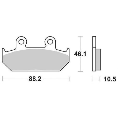 PASTIGLIA FRENO ANT. SBS 647HS CAGIVA Elefant / Elefant I.E. 900 90/92