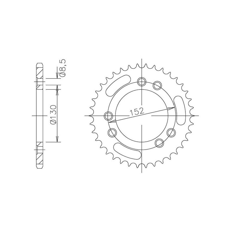 CORONA S AC P525-D41 SGR - SPROCKETS  CAGIVA Navigator 1000 00/04