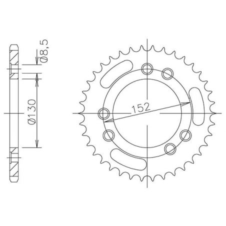 CORONA S AC P525-D41 SGR - SPROCKETS  CAGIVA Navigator 1000 00/04