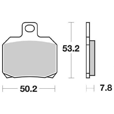 PASTIGLIA FRENO ANT. SBS 730HF DERBI GP 1 / E2 50 05/05