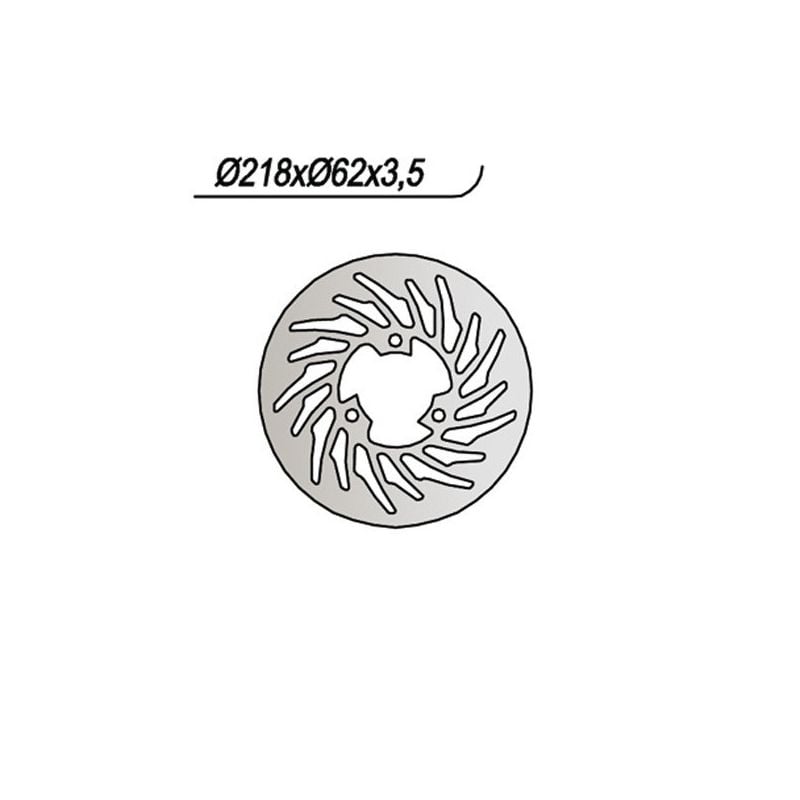 DISCO FRENO POST. NG 843 DERBI Senda R DRD Racing (SR1A2B) 50 04/05