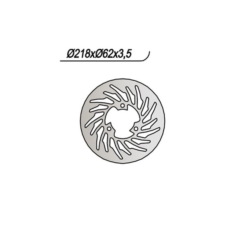 DISCO FRENO POST. NG 843 DERBI Senda SM DRD Racing (SR2A2B) 50 04/05