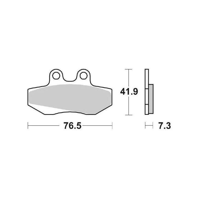 PASTIGLIA FRENO ANT. SBS 652HF DERBI Senda SM DRD Racing (SR2A2B) 50 04/05