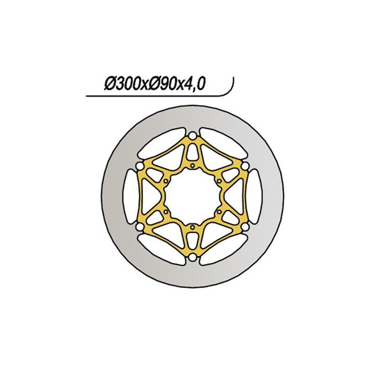 DISCO FRENO ANT. NG 1068 DERBI GPR 4T (RG1A1A) 125 09/13