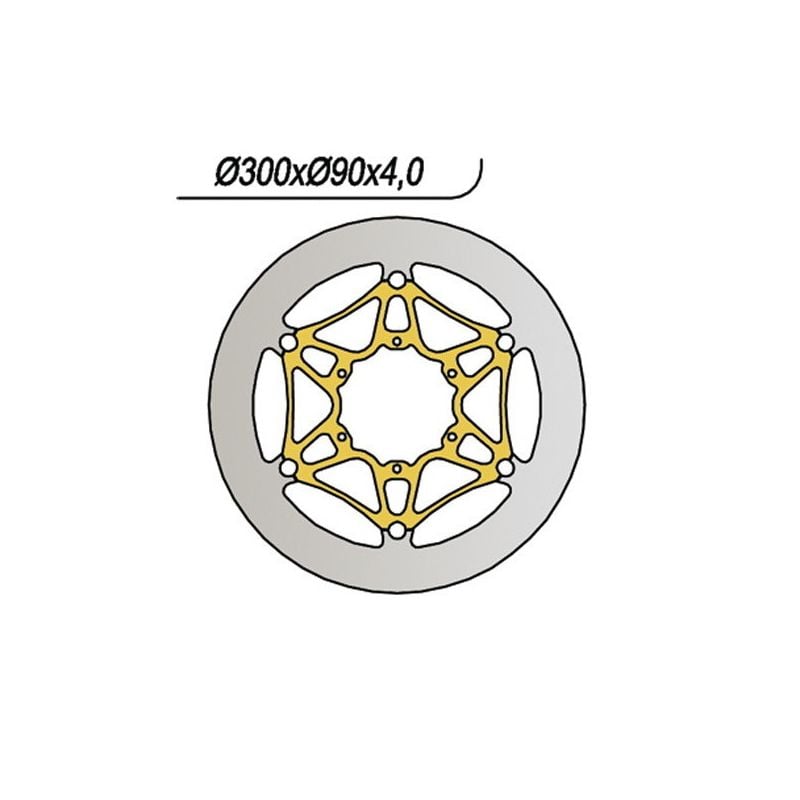 DISCO FRENO ANT. NG 1068 DERBI GPR Nude (GS1A1B) 125 04/09