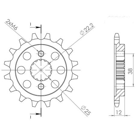 PIGNONE S AC P520-D15 SGR - SPROCKETS  DUCATI Paso 750 88/88