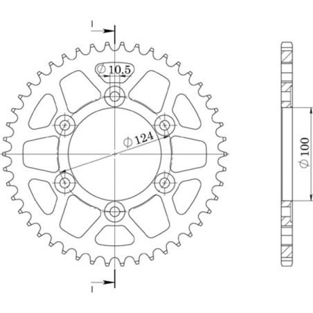 CORONA S AL P520-D37 SGR - SPROCKETS  DUCATI Superlight 900 92/97