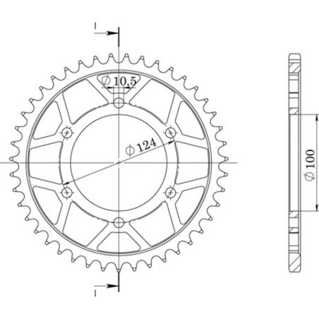 CORONA S AL P525-D43 SGR - SPROCKETS  DUCATI ST4 (S200AA) 916 99/03