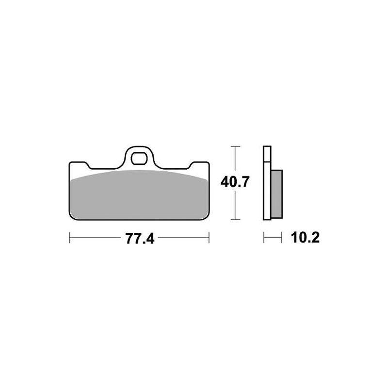 PASTIGLIA FRENO ANT. DX-SX SBS 711DS-2 DUCATI 996 RS (H200AA) 998 00/01