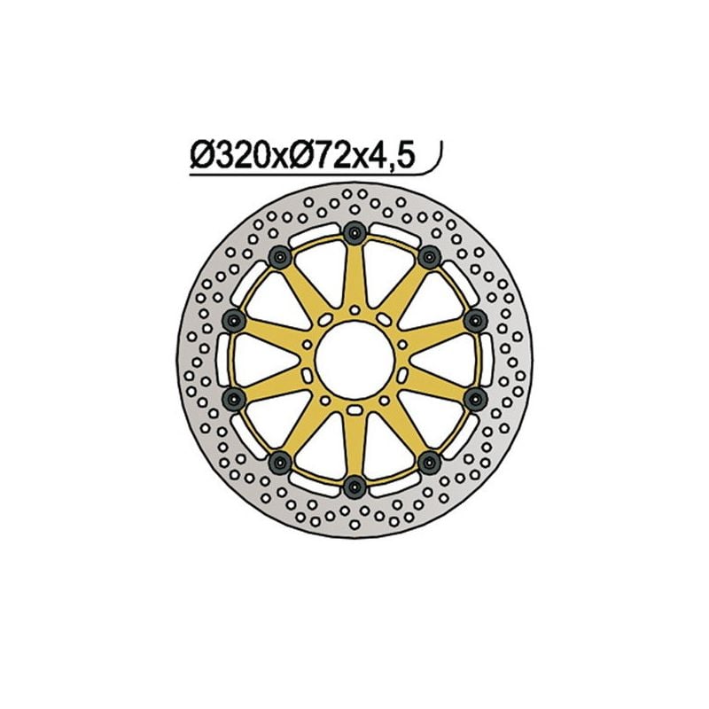 DISCO FRENO ANT. DX-SX NG 1051 DUCATI Monster S 1100 08/10
