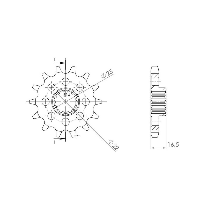 PIGNONE S+2 AC P530-D15 SGR - SPROCKETS  DUCATI Multistrada S 1262 18/20