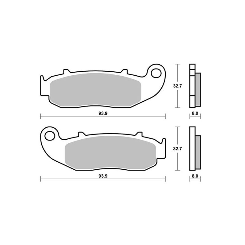 PASTIGLIA FRENO ANT. SBS 926HF FANTIC MOTOR Caballero Regolarità 50 10/12