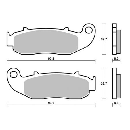 PASTIGLIA FRENO ANT. SBS 926HF FANTIC MOTOR Caballero Regolarità 50 10/12