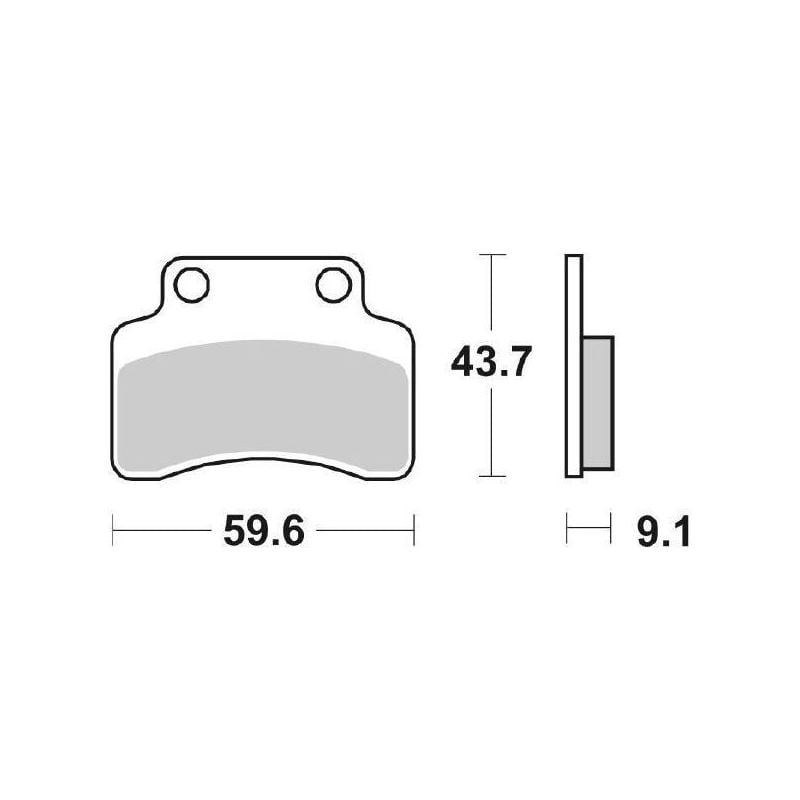 PASTIGLIA FRENO ANT. SBS 141HF GARELLI GFM50QT-3 Tiesse 4T 50 08/10