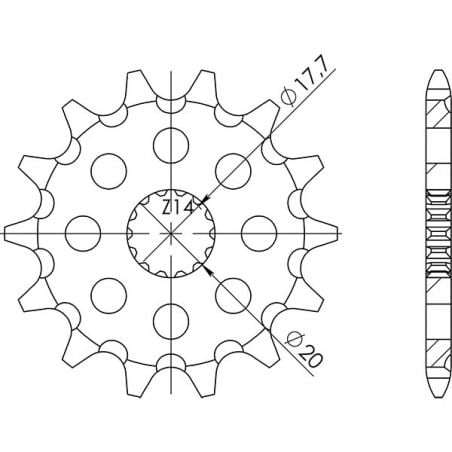 PIGNONE S AC P520-D13 SGR - SPROCKETS  GAS GAS MC 125 03/11