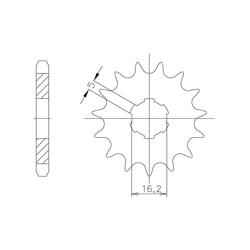 PIGNONE S AC P520-D11 SGR - SPROCKETS  GAS GAS Contact TXT 250 00/01