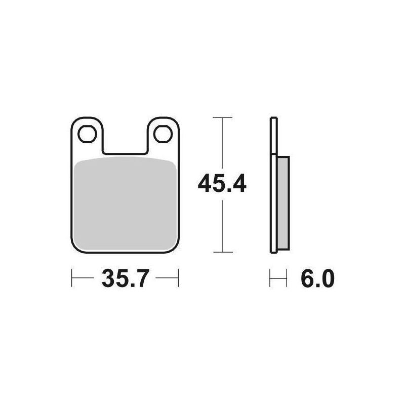 PASTIGLIA FRENO POST. SBS 105HF GAS GAS Pampera 250 97/99