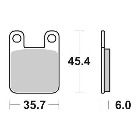 PASTIGLIA FRENO ANT. SBS 105HF GAS GAS Contact TX 270 98/98
