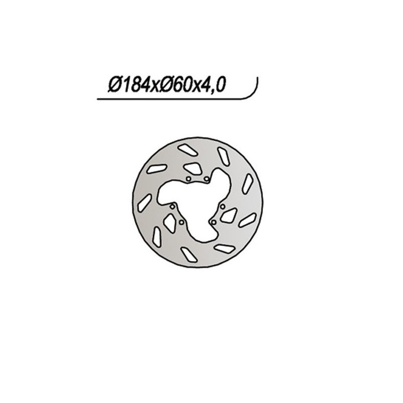 DISCO FRENO POST. NG 227 GILERA Cannibal 50 96/98