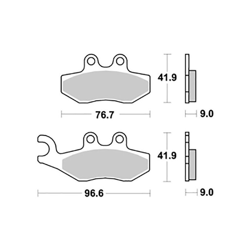 PASTIGLIA FRENO ANT. SBS 177HM GILERA DNA 50 05/07