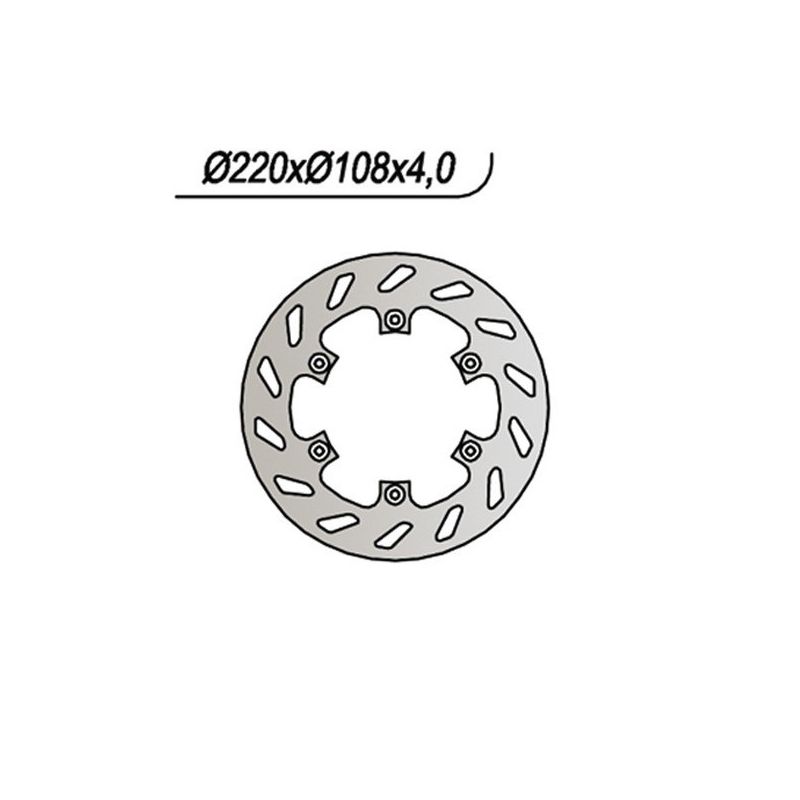 DISCO FRENO ANT. NG 003 GILERA H @ K 50 01/01