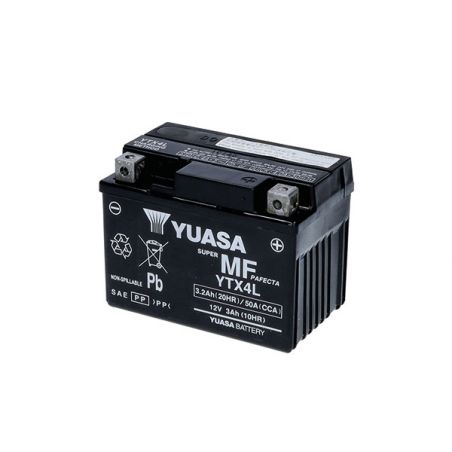 BATTERIA YUASA YTX4L-BS(WC) GILERA Runner Poggiali (C36200) 50 02/02