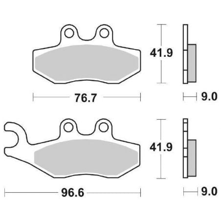 PASTIGLIA FRENO ANT. SBS 177HF GILERA Runner SP Race (C46100) 50 05/08