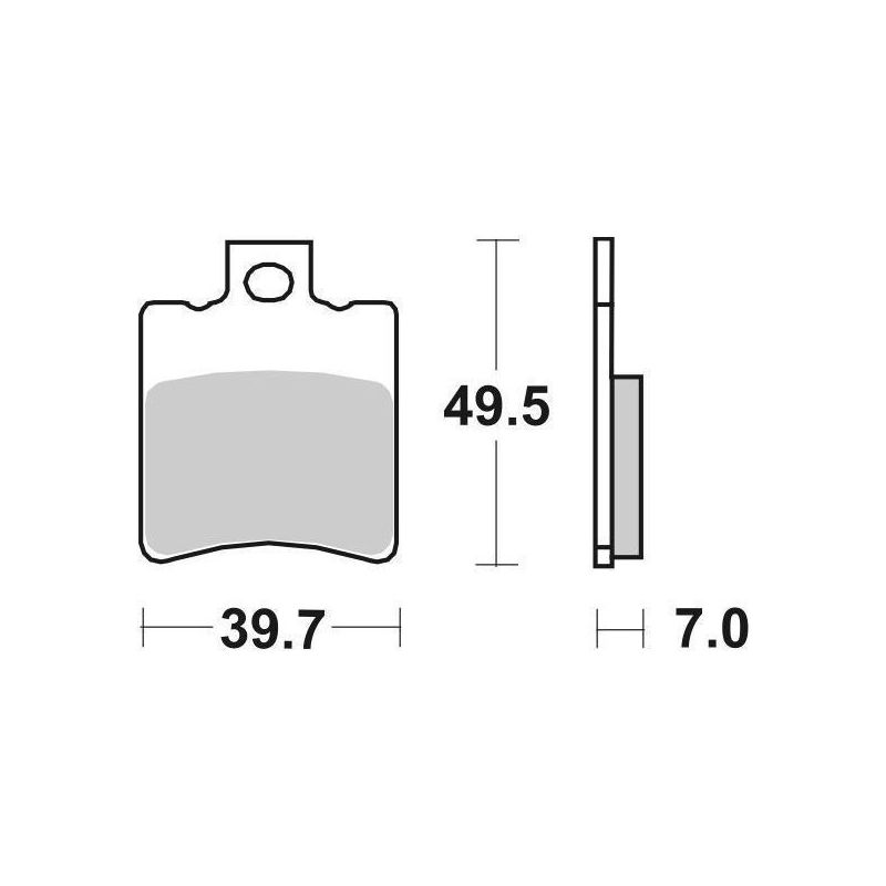PASTIGLIA FRENO ANT. SBS 143CT GILERA Storm 50 93/95