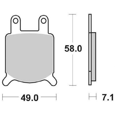 PASTIGLIA FRENO ANT. SBS 560HF GILERA TG1 125