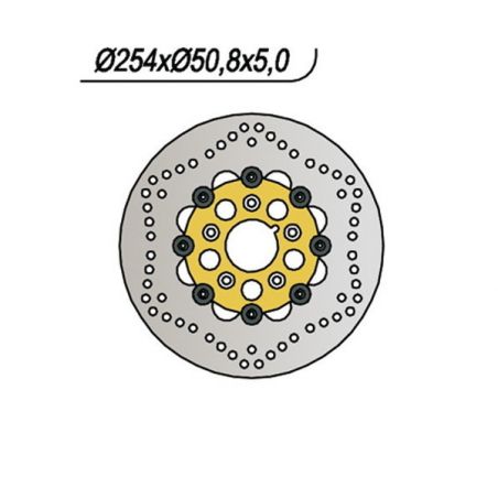 DISCO FRENO ANT. NG 695 HARLEY DAVIDSON All Dyna Glide models 0 73/73