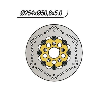 DISCO FRENO ANT. NG 695 HARLEY DAVIDSON All Dyna Glide models 0 73/73