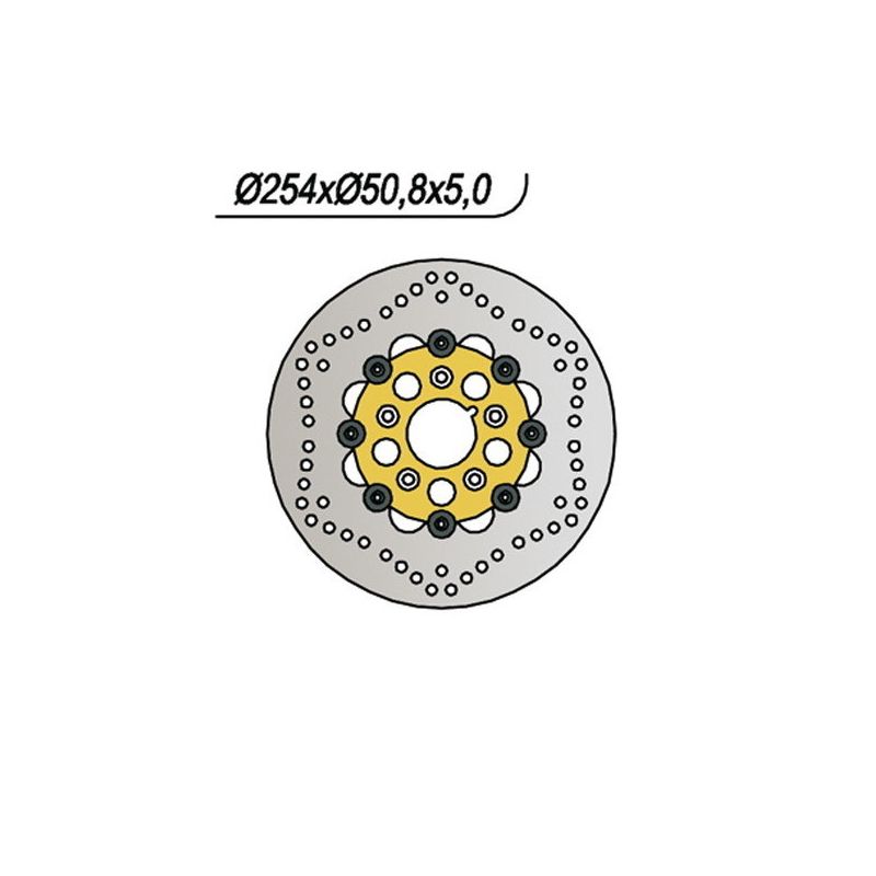 DISCO FRENO ANT. NG 695 HARLEY DAVIDSON All Touring models 0 72/84