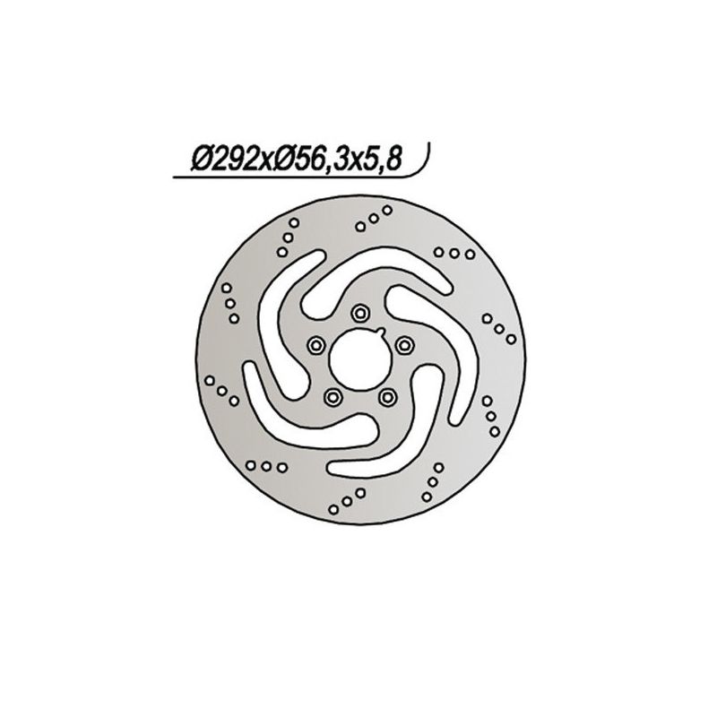 DISCO FRENO POST. NG 737 HARLEY DAVIDSON XL/XLH Sportster Hugger 883 00/03