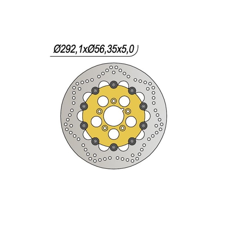 DISCO FRENO ANT. DX-SX NG 679 HARLEY DAVIDSON XLL Super Low 883 12/13