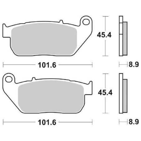 PASTIGLIA FRENO ANT. SBS 807HS HARLEY DAVIDSON XLL Sportster Low 1200 06/10