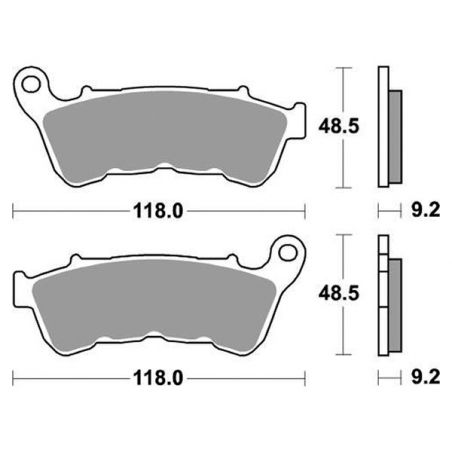 PASTIGLIA FRENO ANT. SBS 934HHF HARLEY DAVIDSON XLX Forty Eight 1200 14/20