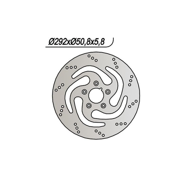 DISCO FRENO POST. NG 742 HARLEY DAVIDSON FXDWG Dyna Wide Glide 1340 93/98