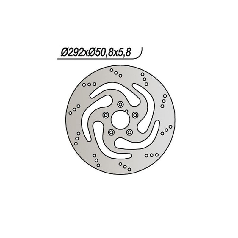 DISCO FRENO POST. NG 742 HARLEY DAVIDSON FXDWG Dyna Wide Glide 1340 93/98