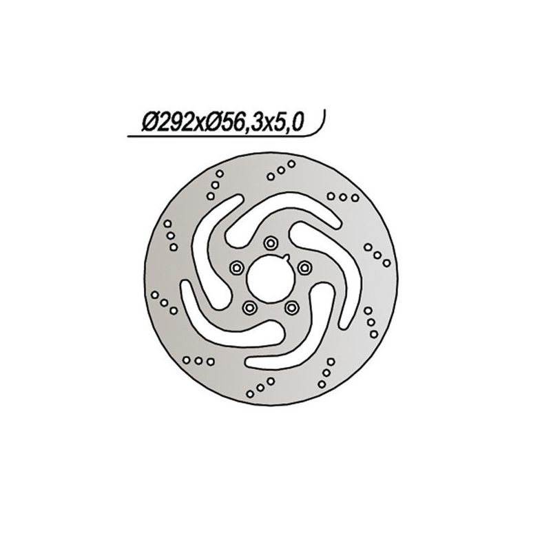 DISCO FRENO ANT. SX NG 735 HARLEY DAVIDSON FLHR Road King 1450 00/03