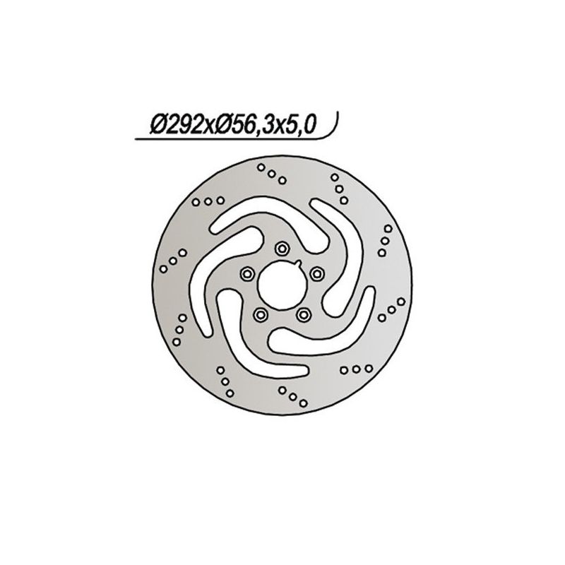 DISCO FRENO ANT. DX NG 736 HARLEY DAVIDSON FLSTF Fat Boy 1450 00/03