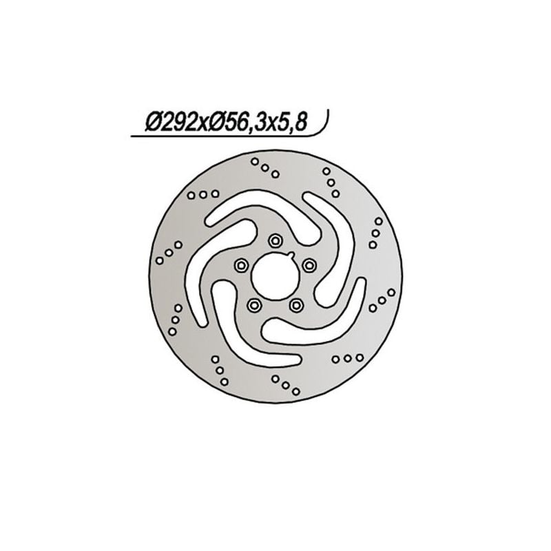 DISCO FRENO POST. NG 738 HARLEY DAVIDSON FLSTS Heritage Spriger 1450 00/03