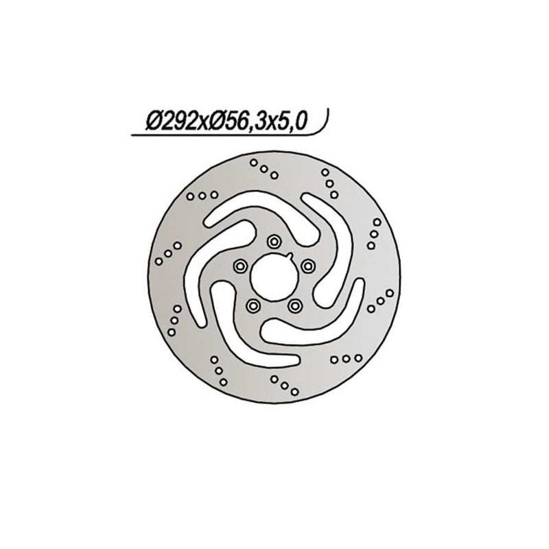 DISCO FRENO ANT. DX NG 736 HARLEY DAVIDSON FLSTS Heritage Spriger 1450 00/03