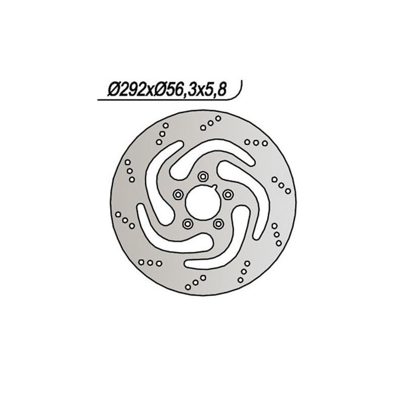 DISCO FRENO POST. NG 737 HARLEY DAVIDSON FXD Dyna Super Glide 1450 99/06