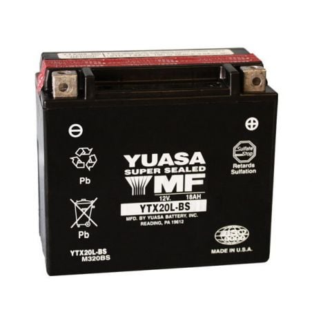 BATTERIA YUASA YTX20L-BS HARLEY DAVIDSON FXDLI Dyna Low Rider F/I 1450 04/06