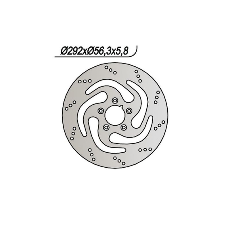 DISCO FRENO POST. DX NG 738 HARLEY DAVIDSON FXDXT Dyna Super Glide T-Sport 1450 01/03