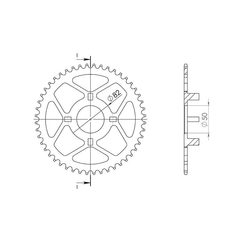 CORONA S AC P420-D40 SGR - SPROCKETS  HONDA ST DAX (GERMANIA) 50 87/90
