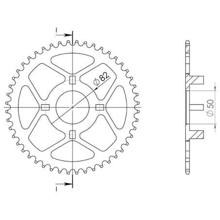 CORONA S AC P420-D35 SGR - SPROCKETS  HONDA CF CHALY 70 82/85