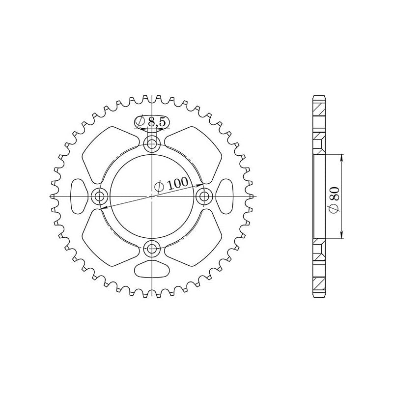 CORONA S AC P420-D36 SGR - SPROCKETS  HONDA XR R (DE02A) 70 98/99